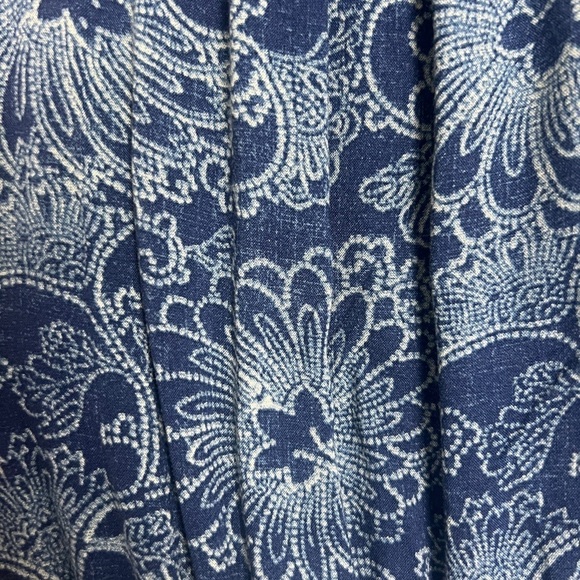 American Living Ralph Lauren Women's Blouson Dress XXL Blue Western Ruffle Hem - Picture 8 of 10